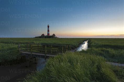 Germany Schleswig Holstein North Sea Coast View Of Westerheversand