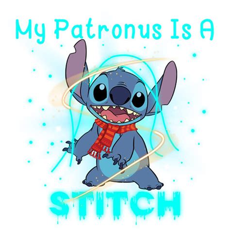 Stitch Harry Potter Digital Disney Stitch PNG MY Patronus is | Etsy