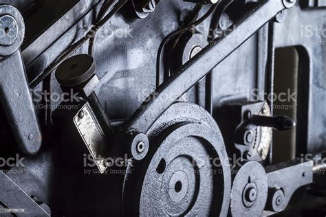 Parts Of An Old Machine Stock Photo Download Image Now Abstract