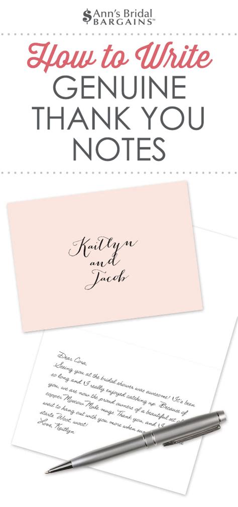 How To Write Genuine Thank You Notes