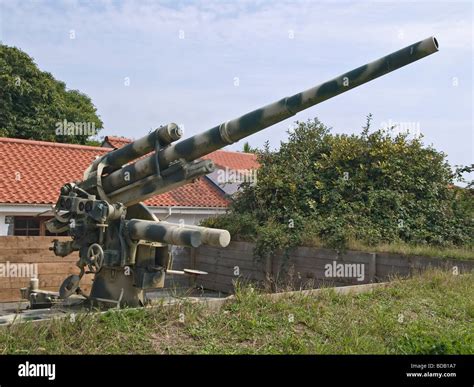 88mm Flak 36 Anti Aviones O Anti Tanque Pistola En La Ocupación Alemana