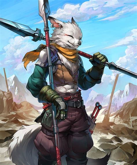 Card Fox Lancer Fox Character Pathfinder Character Character