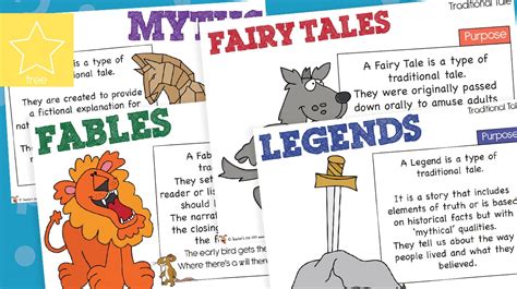 Teachers Pet Myths Fables Fairy Tales And Legends Purpose Posters
