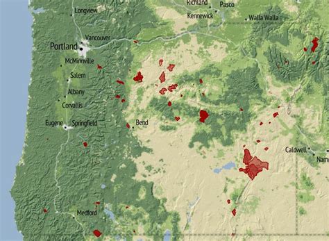 Wildfires In Oregon Map