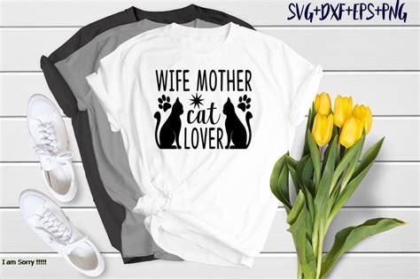 Wife Mother Cat Lover Graphic By Svghuge · Creative Fabrica