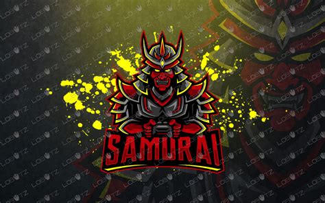 Gamer Samurai Mascot Logo Gamer Samurai Esports Logo Lobotz