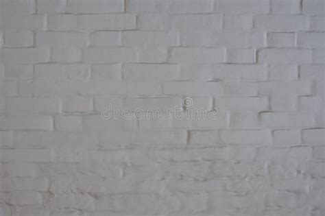 Antique White Brick Wall Covered With Paint Stock Image Image Of Wall
