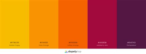 10 Orange Color Palette Inspirations With Names And Hex Codes Inside
