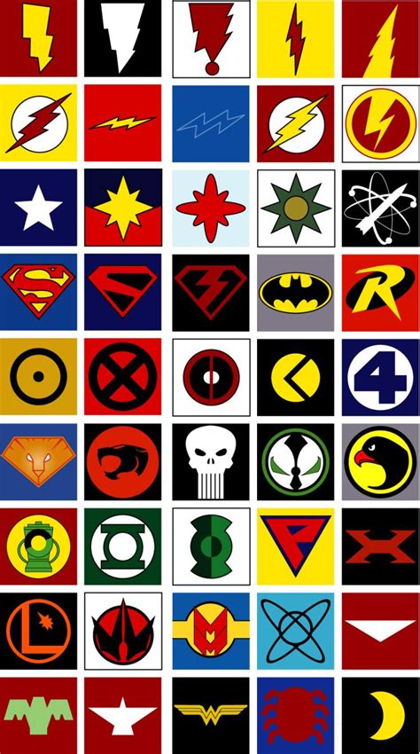 Superhero Emblems Superhero Symbols Superhero Emblems Hero Logo