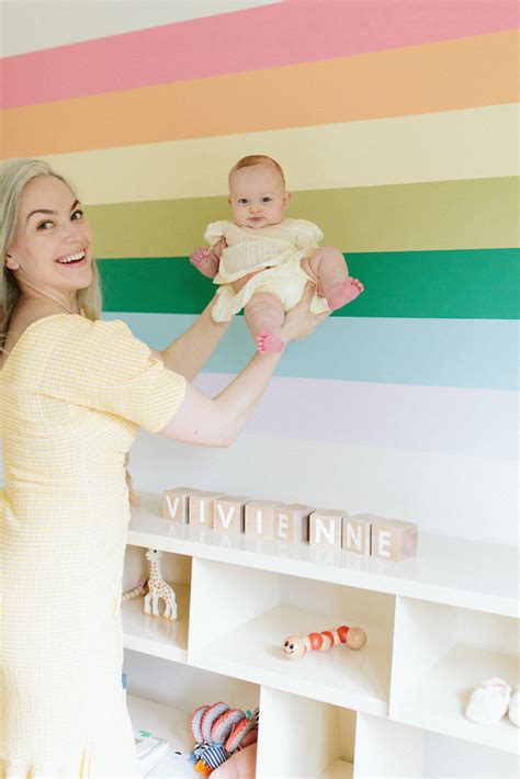 Diy Nursery Rainbow Mural Two Ways Au Baby