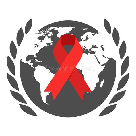 Aids Globe Red Ribbon Stock Illustrations 438 Aids Globe Red Ribbon