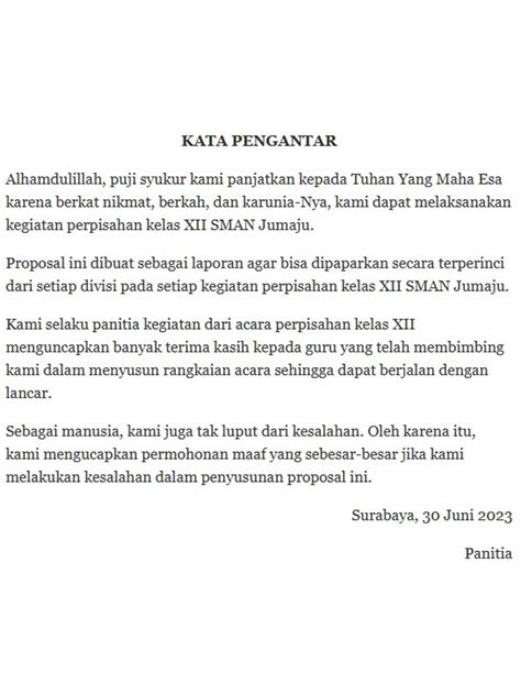 Contoh Kata Pengantar Proposal. Lengkap dengan Strukturnya!