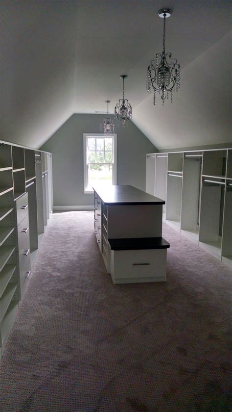 Closets With Sloped Ceilings Craftsman Closet Atlanta By