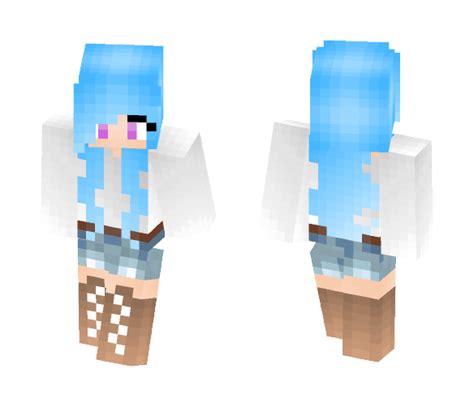 Download Blue Hair Girl Minecraft Skin For Free Superminecraftskins