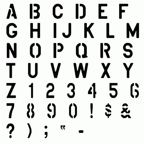 Fancy Letter Free Printable Alphabet Stencils Template - Printable