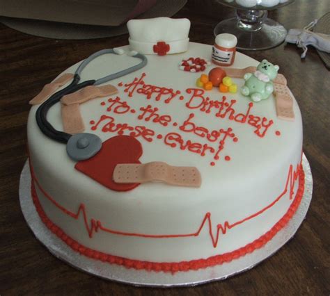 Whoe doesn't love eating cake for breakfast! Pediatric Nurses Birthday Cake - CakeCentral.com