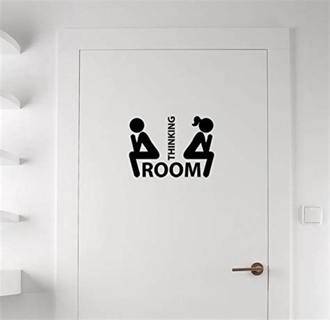 Funny Toilet Entrance 2 Sign Vinyl Decal Bathroom Door Sign Bathroom Humor Bathroom Wall Decor