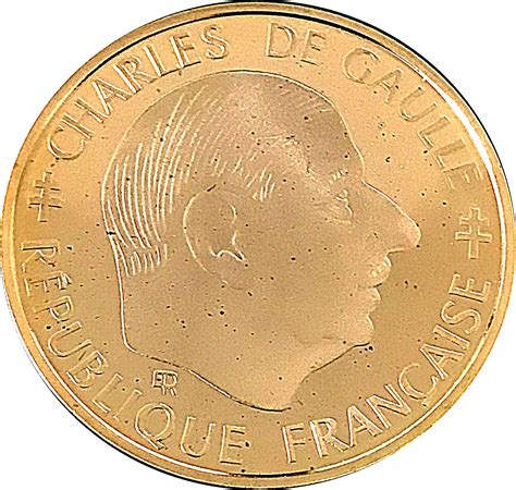 1 Franc De Gaulle Or France Numista