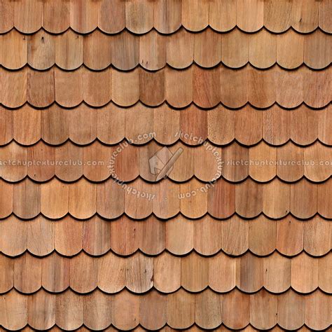 Wood Shingle Roof Texture Seamless 03856