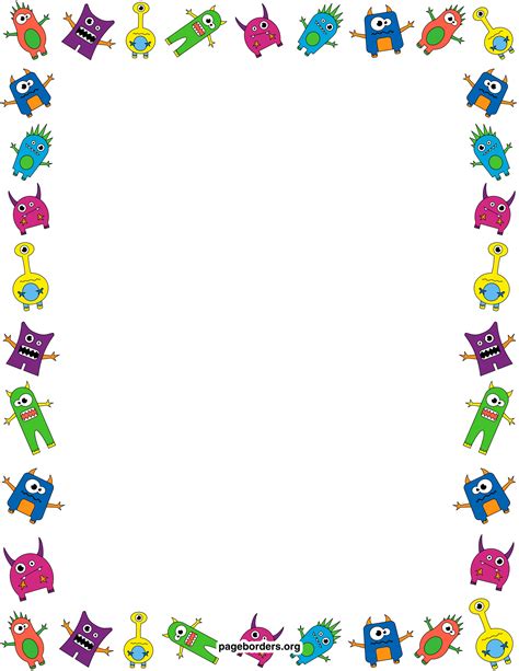 Free Kids Borders Clip Art Page Borders And Vector Graphics