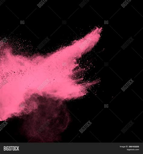 Pink Powder Explosion Image And Photo Free Trial Bigstock