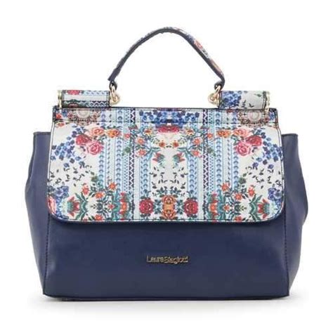 Laura Biagiotti Lb18s258 1 Laura Biagiotti Blue Handbags Bags