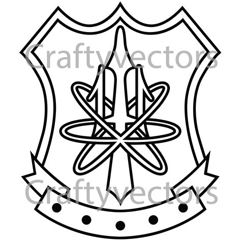 Navy Nuclear Weapons Security Insignia Vector File Etsy Canada
