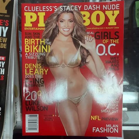 Playboy Magazine August Nicole Voss Stacey Dash Picclick