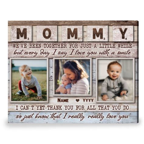First Time Mom T Personalized T For New Mom Canvas Print Oh Canvas