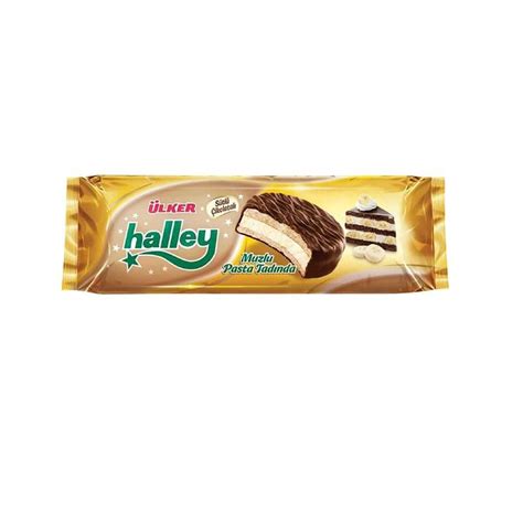 Ülker Halley Muzlu Pasta Tadında Sandviç Bisküvi 210 Gr Marketpaketi