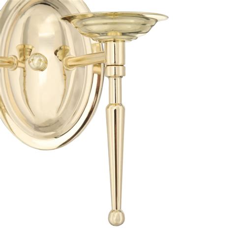Livex Lighting Providence 2 Light Polished Brass Incandescent Wall Sconce 5122 02 The Home Depot