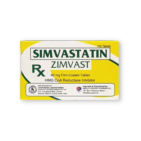 Simvastatin 40mg Tablet Phil Generic Medicine