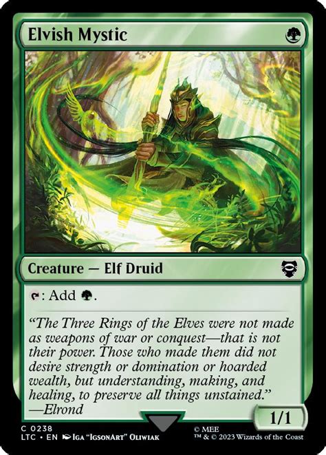 Elvish Mystic The Lord Of The Rings Tales Of Middle Earth Commander