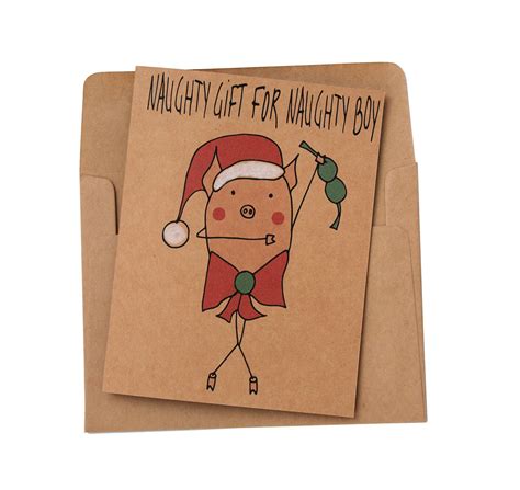 naughty christmas card for him sexy christmas card for etsy