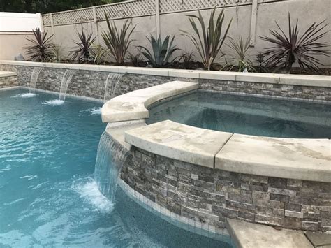 Our most popular pool finish offering the same natural beauty and inherent qualities as the original pebbletec® this pebble sheen ocean blue that we did reminds me of the crisp blue hawaiian oceans #pebbletec #canada #vancouver #quebec #toronto. Stonescapes Mini Pebble Aqua Blue | Backyard pool designs ...