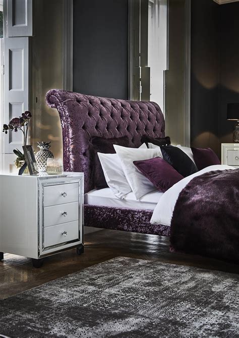 Add A Luxurious Look To Your Bedroom With Plush Velvet In The Colour Of The Season Purple Get