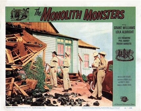 The Monolith Monsters 1957 Lobby Cards Classic Horror Movies