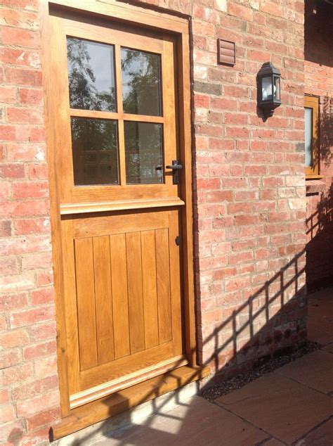 Custom sized solid oak 44mm thick external door made to bs644 standards. External Solid Oak Stable Door, 4 Panel Stable Door # ...