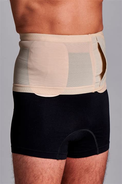 Unisex Anti Roll Mesh Ostomy Hernia Support Belt 20cm Cui Wear