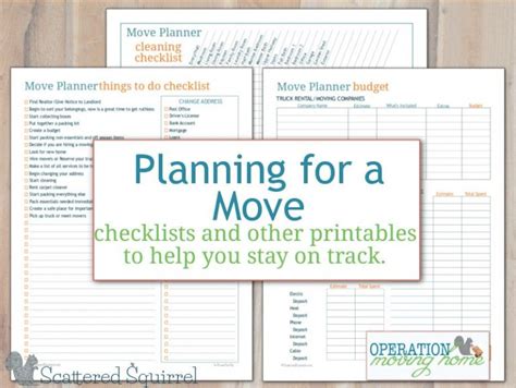 More Move Planner Printables To Help You Keep Track Of The Things You