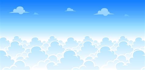 Premium Vector Sky Day Game Background