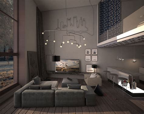 Sleek Living Room Concept That Demonstrate Warm And Stylish Designs