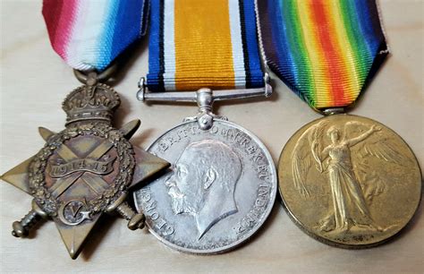 Wounded Ww1 1914 15 Star Medal Group Pte Henderson 8th Gordon