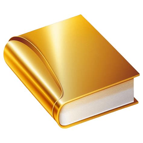 Golden Book Icon Golden Objects Iconpack Icon Archive