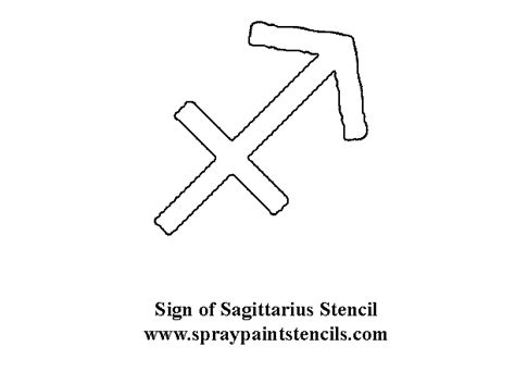 Sagittarius Sign Stencil 612×456 Sign Stencils Stencils