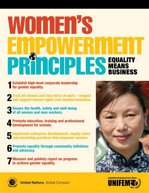 Womens Empowerment Principles Empowerment Activities Womens