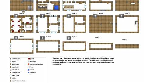 Minecraft Medieval Castle Blueprints Layer By Layer / Castle Blueprint