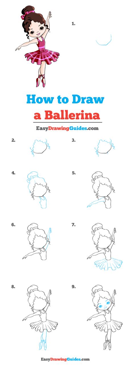 How To Draw A Ballerina Really Easy Drawing Tutorial