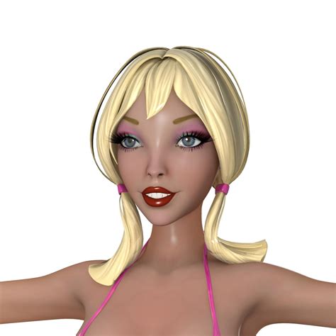 woman in bikini 3d model 59 obj free3d