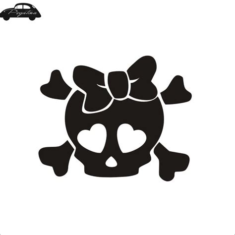 Pegatina Sexy Girl Skull Funny Decal Beauty Sex Funny Car Sticker